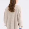 Agna-Musterpullover Ecru