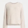 Agna-Musterpullover Ecru