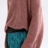 Agna-Musterpullover in Rosewood