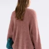 Agna-Musterpullover in Rosewood