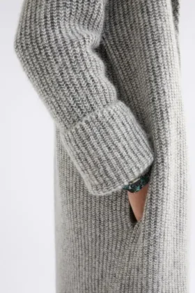 Aleph Longline-Strickjacke