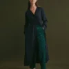 Altes-Hose, grün, Sinda-Print