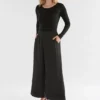 Culotte mit weitem Bein