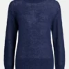 Fjer-Pullover in leuchtendem Marineblau