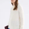 Fjer-Pullover Off-White Fjer-Pullover Off-White