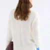 Fjer-Pullover Off-White Fjer-Pullover Off-White