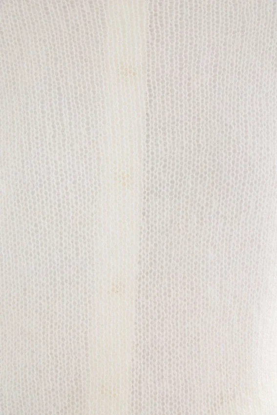 Fjer-Pullover Off-White Fjer-Pullover Off-White