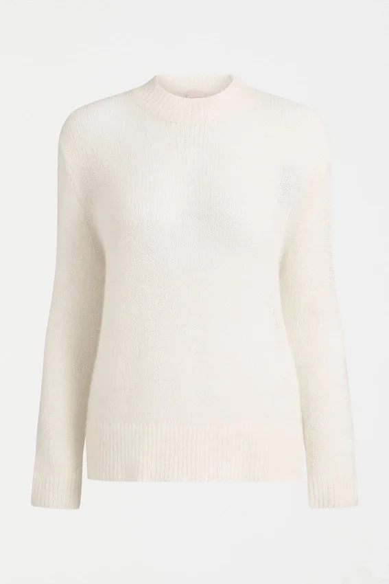 Fjer-Pullover Off-White Fjer-Pullover Off-White