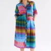Gia 3/4-Ärmel-Hemdkleid