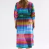 Gia 3/4-Ärmel-Hemdkleid