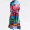 Gia 3/4-Ärmel-Hemdkleid