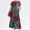 Haki-Kleid mit Mella-Print