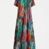 Haki-Kleid mit Mella-Print