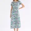 Haki-Kleid mit Schachmuster