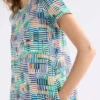 Haki-Kleid mit Schachmuster