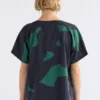 Haki-T-Shirt mit kurzen Ärmeln