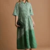 Langes Leinenkleid