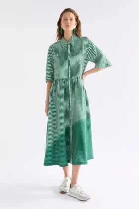 Langes Leinenkleid