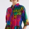 Leichtes Leinenkleid „Lind Print“