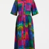 Leichtes Leinenkleid „Lind Print“