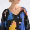 Malo-Kleid mit V-Ausschnitt