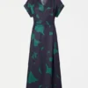 Minnen-Wickelkleid mit Tera-Print