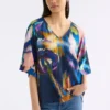 Moda-Top mit V-Ausschnitt