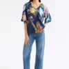 Moda-Top mit V-Ausschnitt