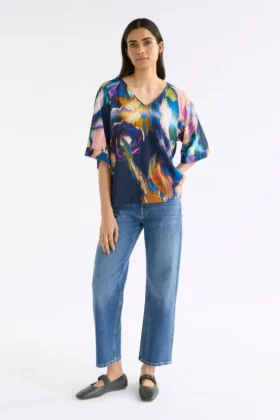 Moda-Top mit V-Ausschnitt