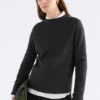 Nevis Merino-Pullover in Anthrazit