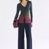 Pinto-Strickjacke