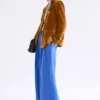 Samt Weiche Blazerjacke Golden