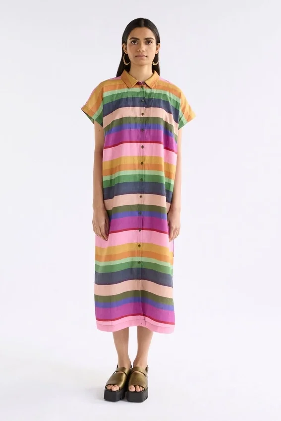 Tilko Leinen-Hemdkleid mit Lysbro-Print Tilko Leinen-Hemdkleid mit Lysbro-Print